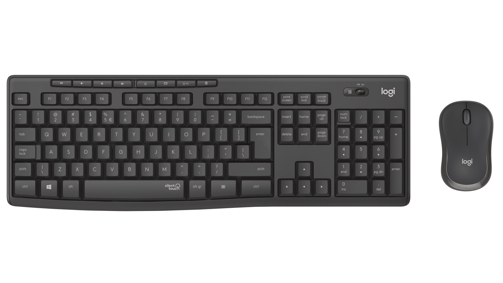 Logitech MK295 Wireless SILENT  KEYBOARD AND MOUSE COMBO, 2.4GHZ USB RECEIVER - 1YR WTY