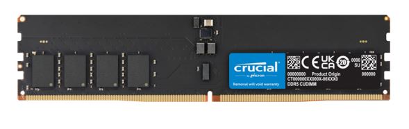 Crucial 64GB (1x64GB) DDR5 CUDIMM 6400MHZ CL52 Desktop PC Memory for Intel Core Ultra Processors AI PC