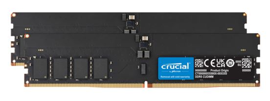 Crucial 64GB (2x32GB) DDR5 CUDIMM 6400MHZ CL52 Desktop PC Memory for Intel Core Ultra Processors AI PC