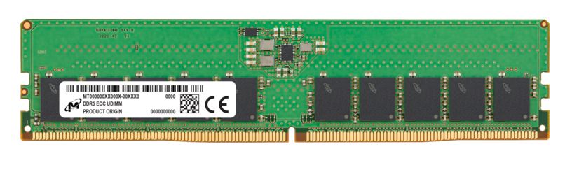 Micron 32GB (1x32GB) DDR5 ECC UDIMM 5600MHz CL46 2Rx8 Server Data Center Memory 3yr wty (Crucial)