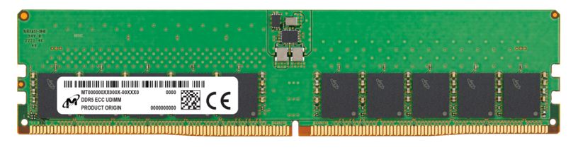 Micron 32GB (1x32GB) DDR5 ECC UDIMM 5600MHz CL46 2Rx8 Server Data Center Memory 3yr wty