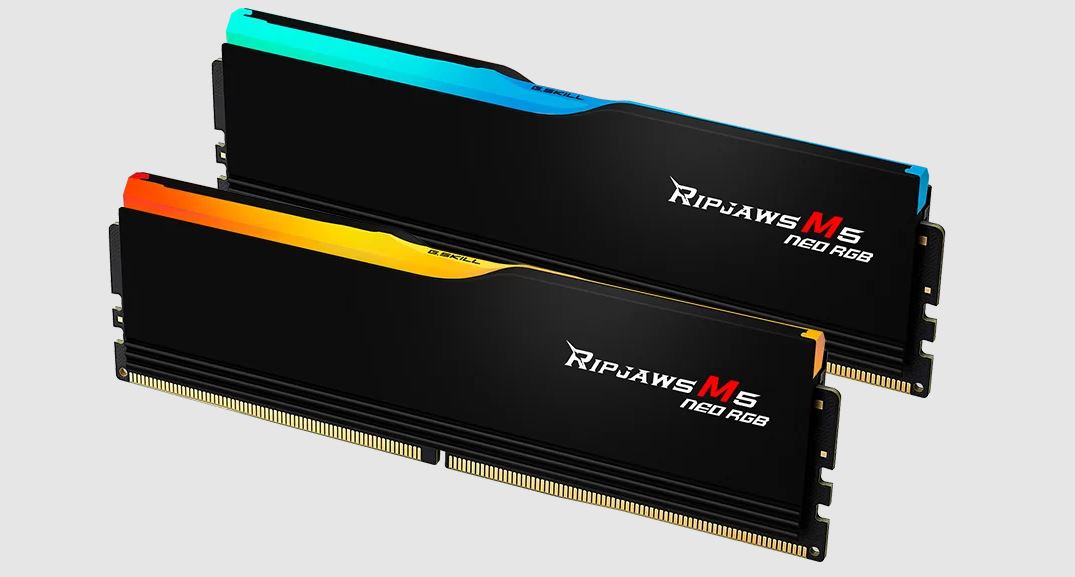 G.SKILL F5-6000J3636F32GX2-RM5NRW 64GB (2 x 32GB)/ DDR5 6000 MT/s/ Timings 36-36-36-96/ Voltage 1.35 V/ Ripjaws M5 Neo/ EXPO/XMP 3.0