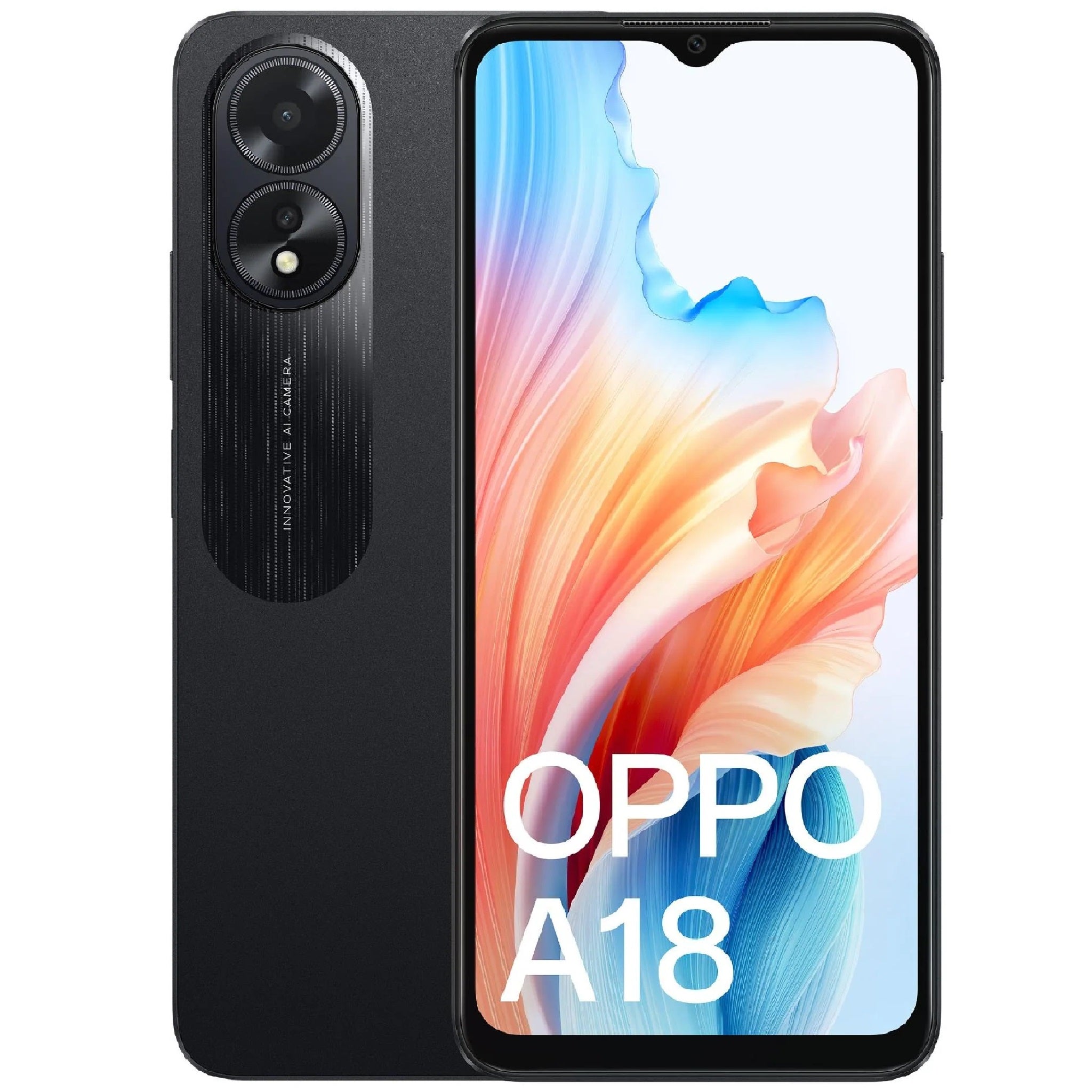 EOL OPPO A18 4G 128GB - Glowing Black (CPH2591AU Black)*AU STOCK*, 6.56', HD+, 90Hz, 4GB/128GB, 8MP/5MP, Dual SIM, 5000mAh, 2 Years Warranty