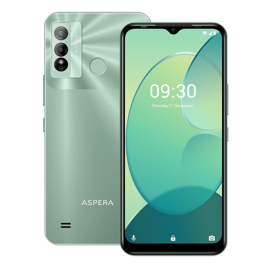 Aspera AS9 4G 128GB - Mint(P02242401) *AU STOCK*, 6.52', 4GB/128GB, 50MP/8MP, Dual SIM, 5000mAh, 1 Year Warranty