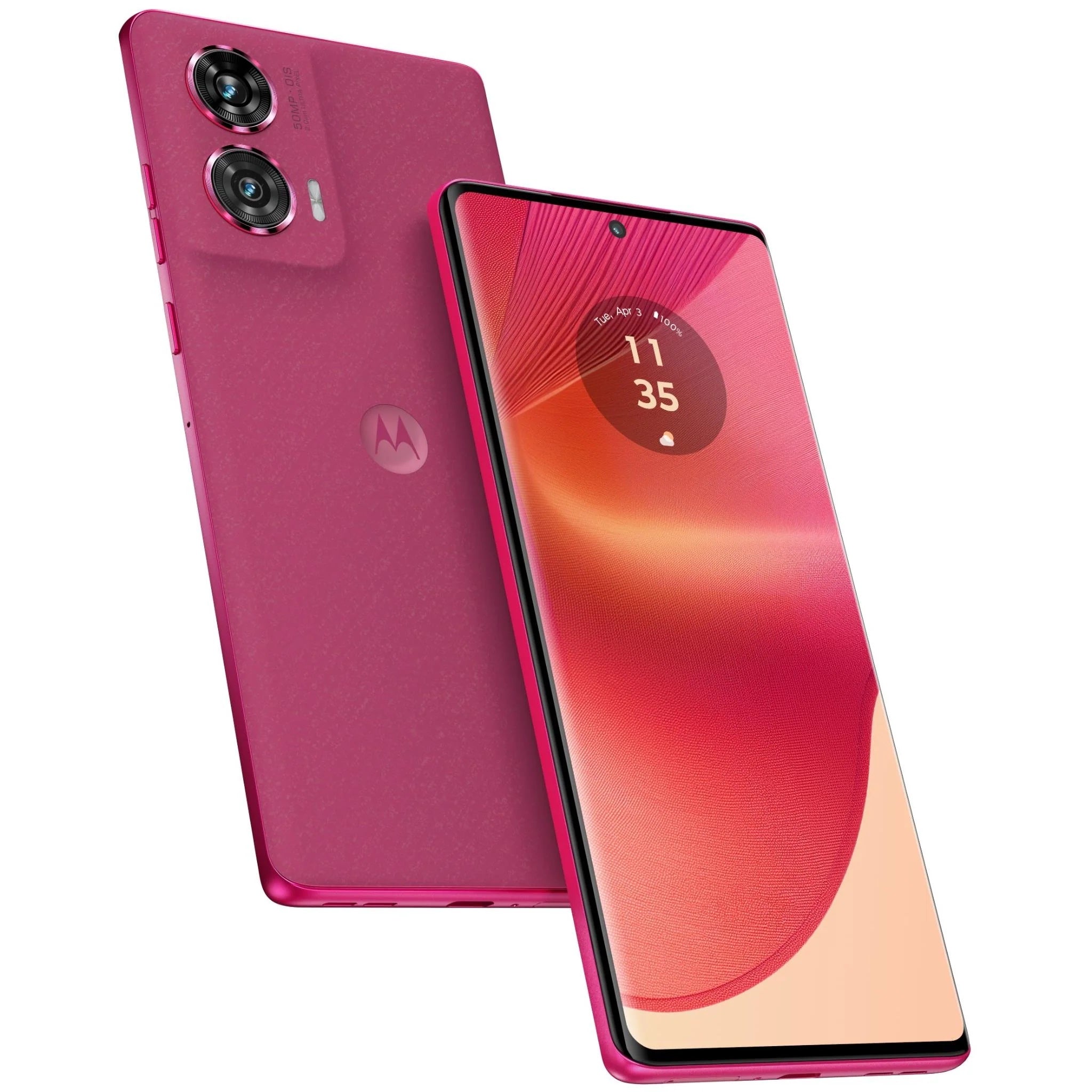 Motorola EDGE 50 Fusion 5G 256GB- Hot Pink,*AU STOCK*6.7',OLED,12GB/256GB, Dual SIM,50MP/32MP,Splash Proof,500mAh,2 Years Warranty