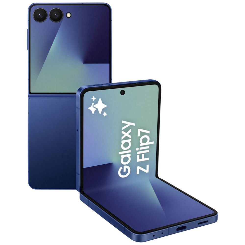 Samsung Galaxy Z Flip7 5G 512GB - Blue Shadow*AU STOCK*, 6.9', Full HD+, 120Hz, 12GB/512GB, 50MP/10MP, Single SIM + eSIM, 4000mAh, 2 Years Warranty