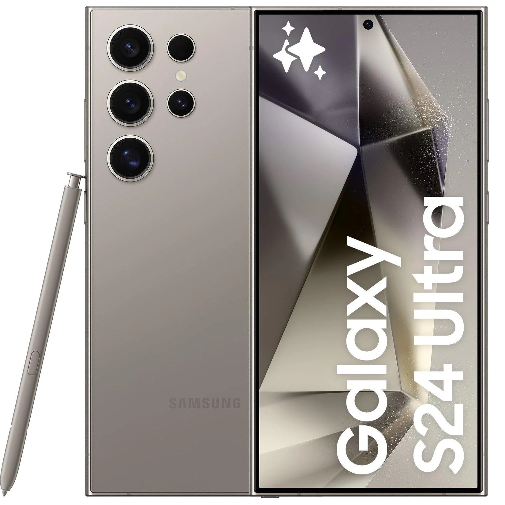 Samsung Galaxy S24 Ultra 5G 256GB - Titanium Grey*AU STOCK*,6.8',Quad HD+,120Hz,12GB/256GB,200MP/12MP,S Pen,Single + eSIM,5000mAh,2 Years Warranty