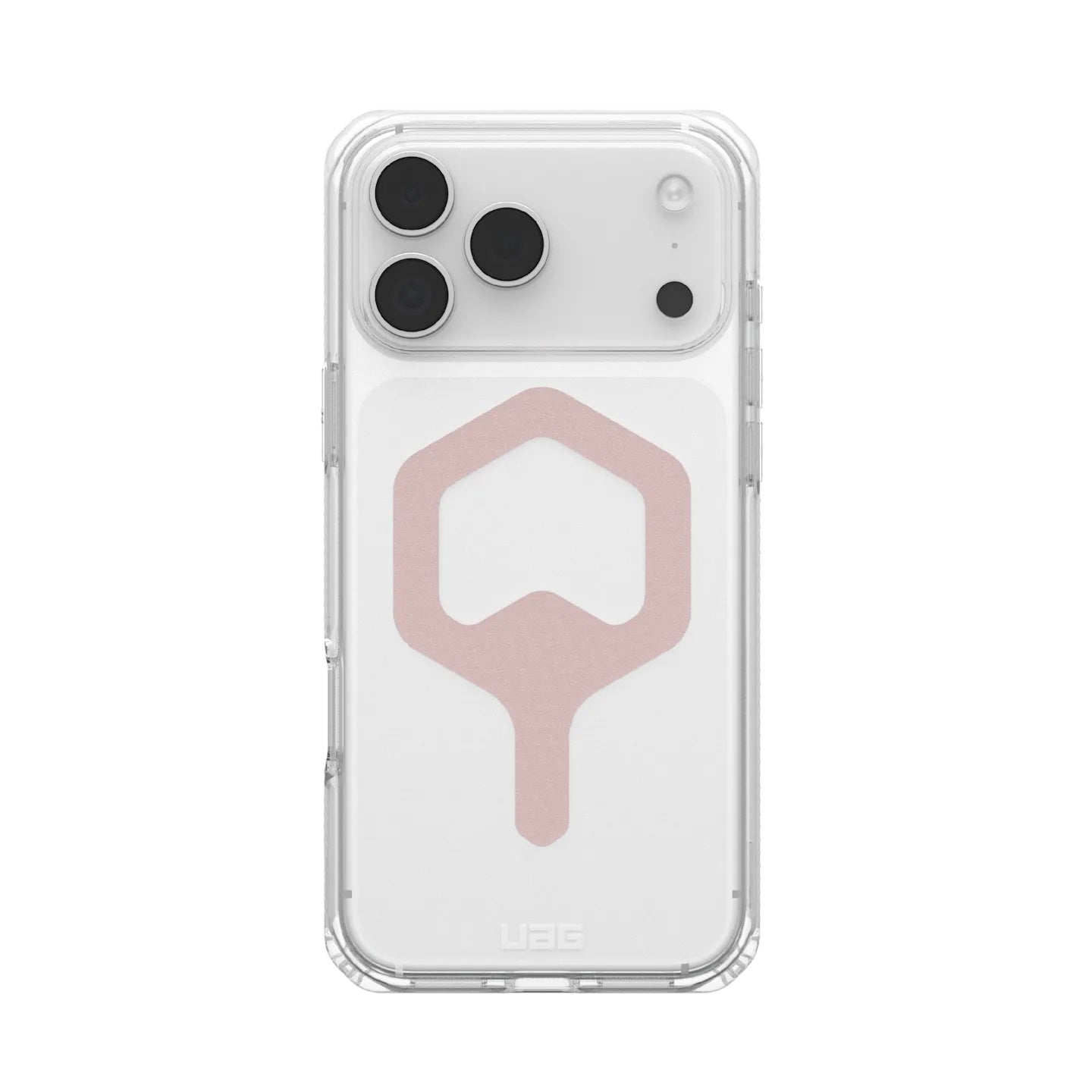 UAG Plyo MagSafe Apple iPhone 17 Pro (6.3') Rugged Case - Ice/Rose Gold (114529114348), 16ft. Drop Protection (4.9M), 10 Years Warranty