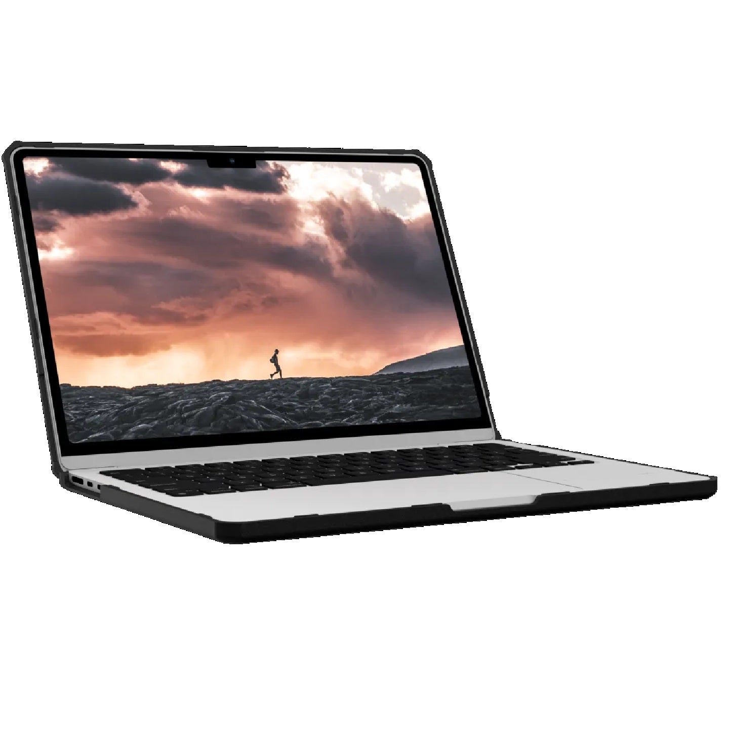 UAG Plyo Apple MacBook Air (13') (M2/M3) Rugged Case - Ice/Black (134007114340), DROP+ Military Standard, Armor Shell, 10 Years Warranty