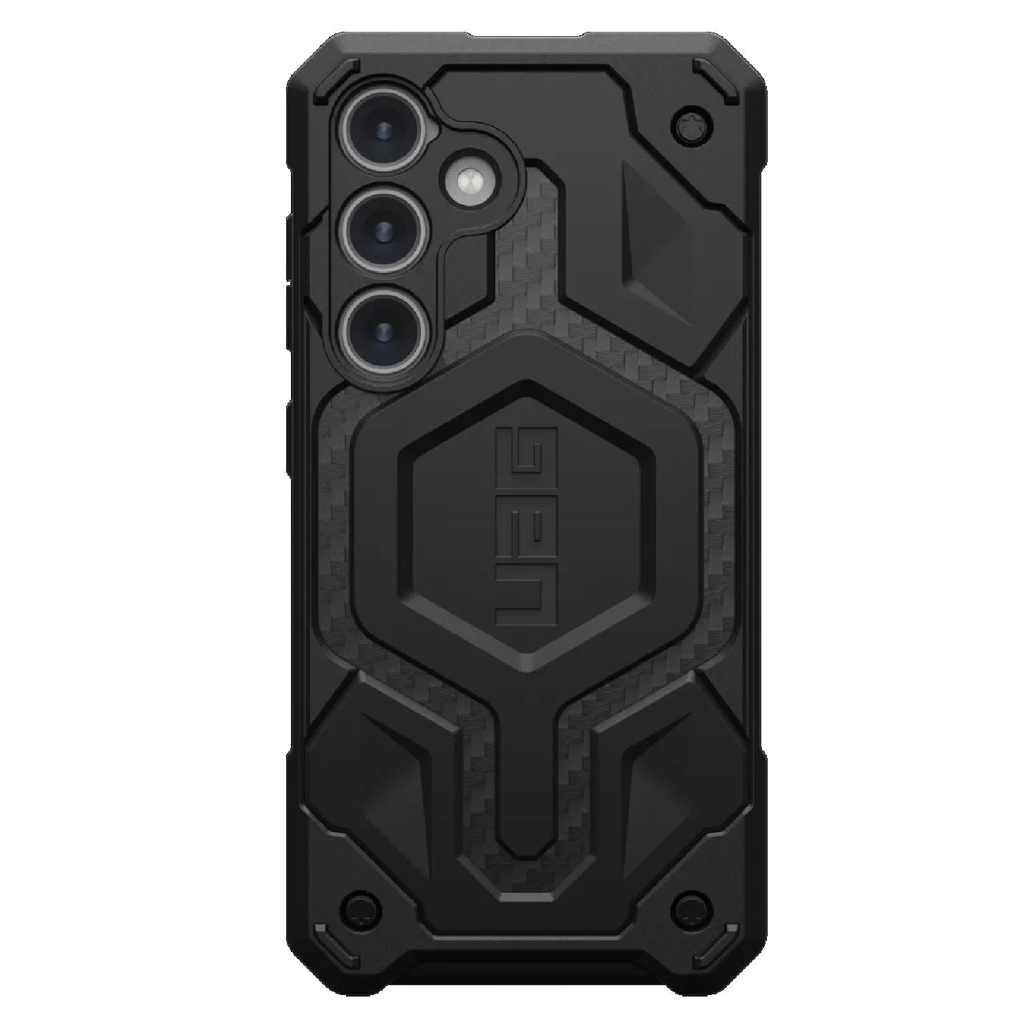 UAG Monarch Pro Magnetic Samsung Galaxy S24+ 5G (6.7') Rugged Case - Carbon Fiber (214414114242), 25ft. Drop Protection (7.6M), 10 Years Warranty