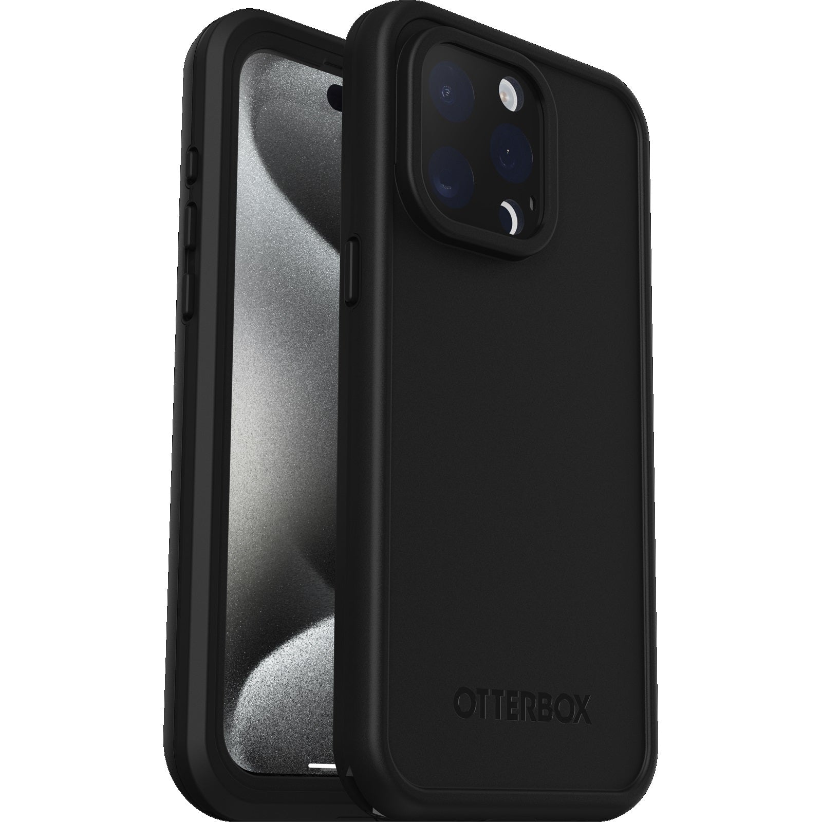 OtterBox Fre MagSafe Apple iPhone 15 Pro Max (6.7') Case Black - (77-93429), DROP+ 5X Military Standard, 2M WaterProof,7 Years Warranty