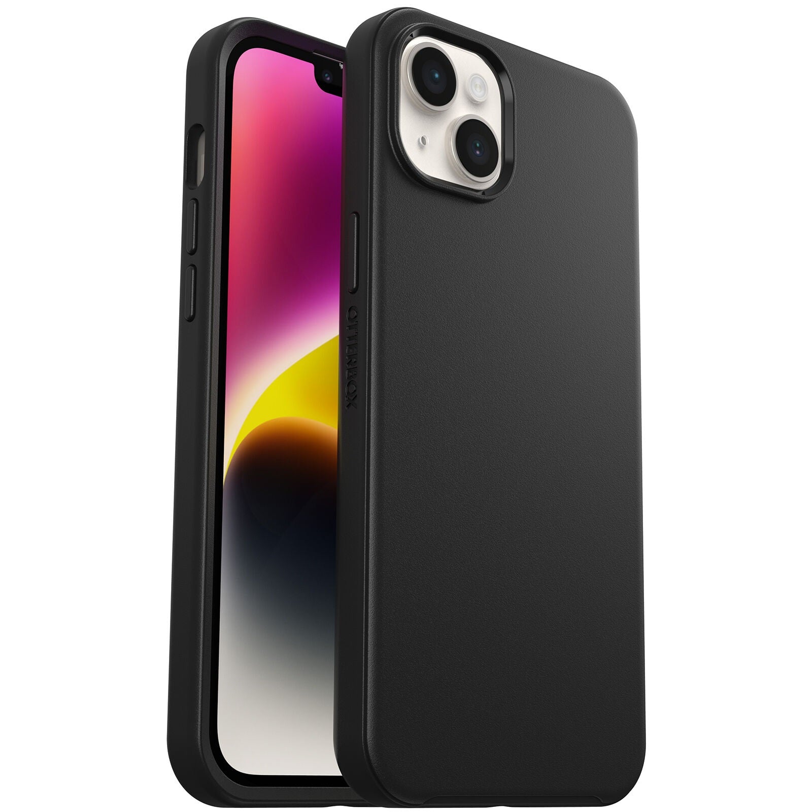 OtterBox Symmetry Apple iPhone 14 Plus Case Black - (77-88461), Antimicrobial, DROP+ 3X Military Standard, Ultra-Sleek,Durable Protection,7 Yrs