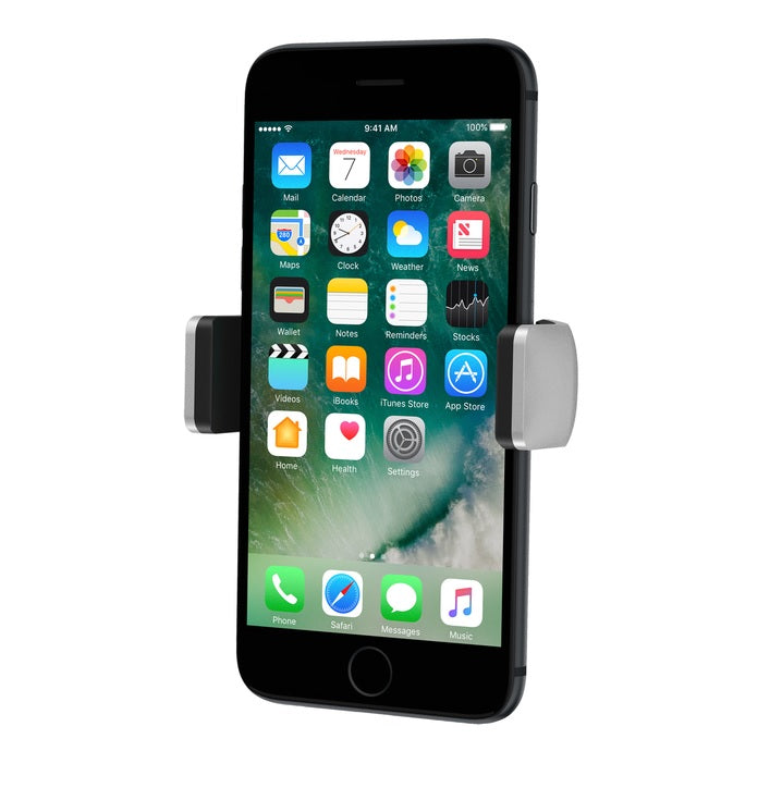 Belkin Car Vent Mount - Silver/Black (F7U017bt), Securely Hold Smartphones up to 5.5', 180 Degrees,View in Portrait or Landscape Mode,2 Years Warranty