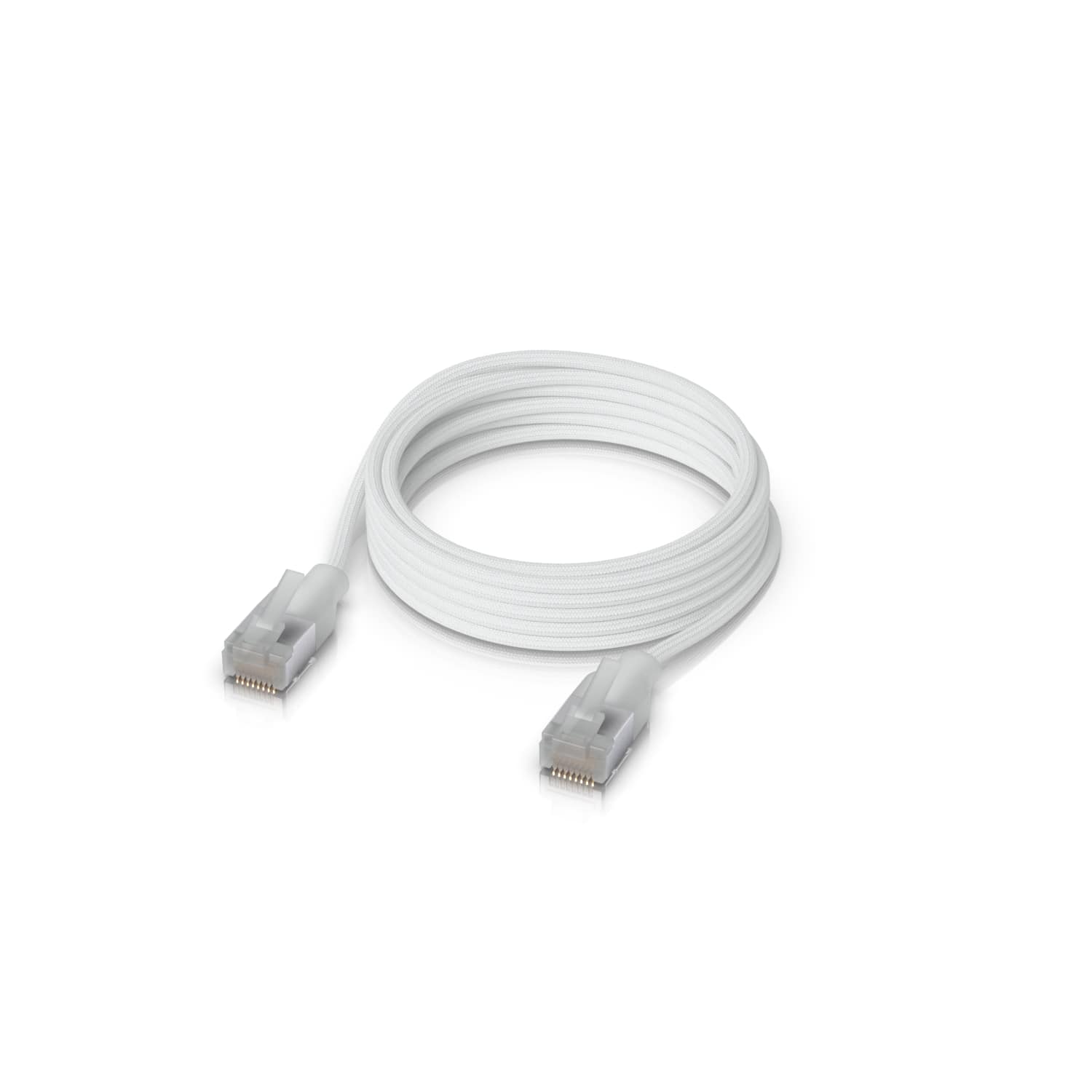 Ubiquiti UniFi Premium Patch Cable, 5M, White, Ultra-thin Braided Patc