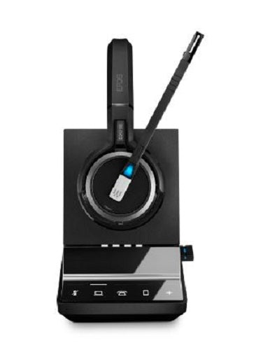 *LS* EPOS IMPACT SDW 5066 DECT Wireless Office Binaural headset w/ base station, for PC, Desk Phone & Mobile, Included BTD 800 dongle