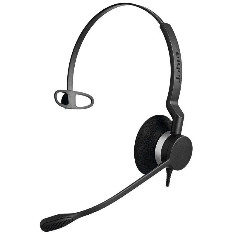 Jabra Biz 2300 Mono UC USB-A Corded Headset, HD Voice, Air Shock Microphone, Freespin, Talk in Comfort, Wired Headsets, PeakStop, Great for Long 0s