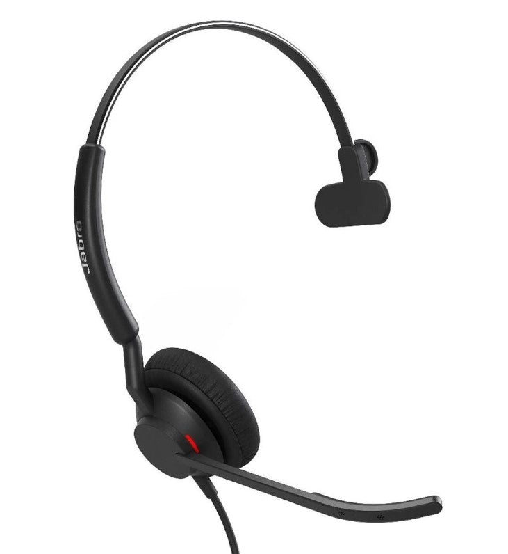 Jabra Engage 50 II MS Mono Corded USB-A Headset, Best Headset for Clear Customer 0s, Ultra-Lightweight, Hearing Protection, Smartringer, Busylight