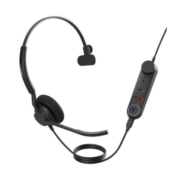 Jabra Engage 50 II MS Mono Corded USB-C Headset, Best Headset for Clear Customer 0s, Ultra-Lightweight, Hearing Protection, Smartringer, Busylight