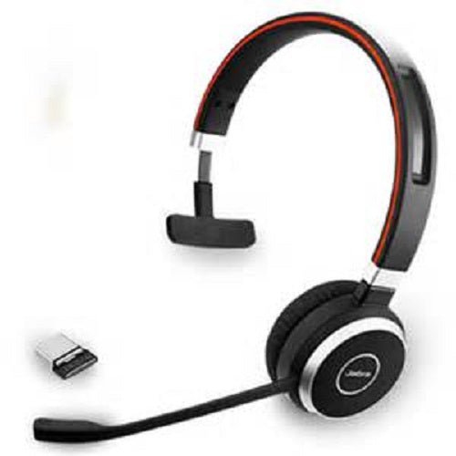 Jabra Evolve 65 SE UC Mono Wireless Headset, 30-Metre Wireless Range,14-Hour Battery Life, Bluetooth connectivity,Passive Noise Cancellation, EOL