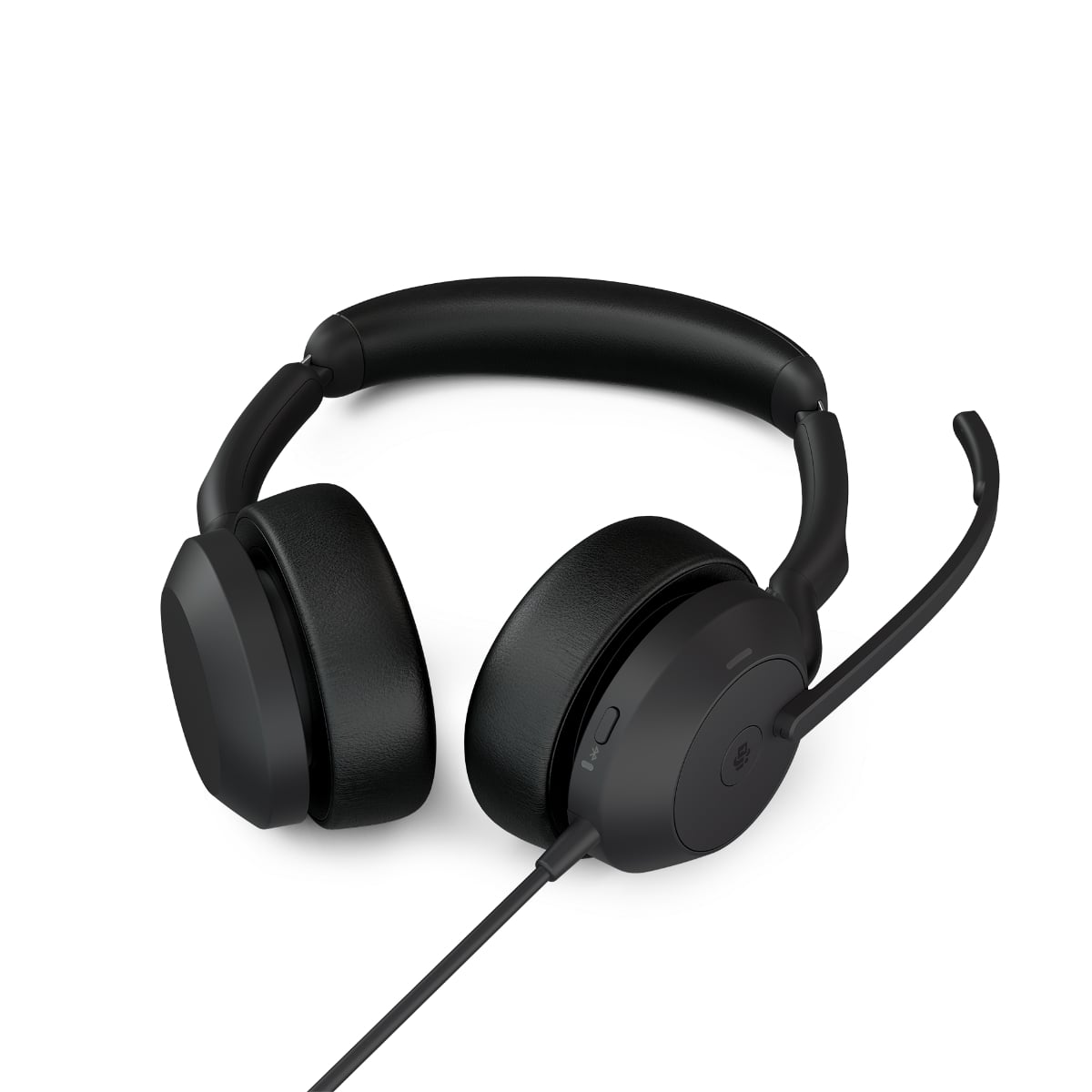 Jabra Evolve2 50, USB C Stereo MS Teams, Active Noise Cancellation (ANC), Bluetooth Pairing, 4Microphones for Audio Quality, Busylight, 0 Managemet