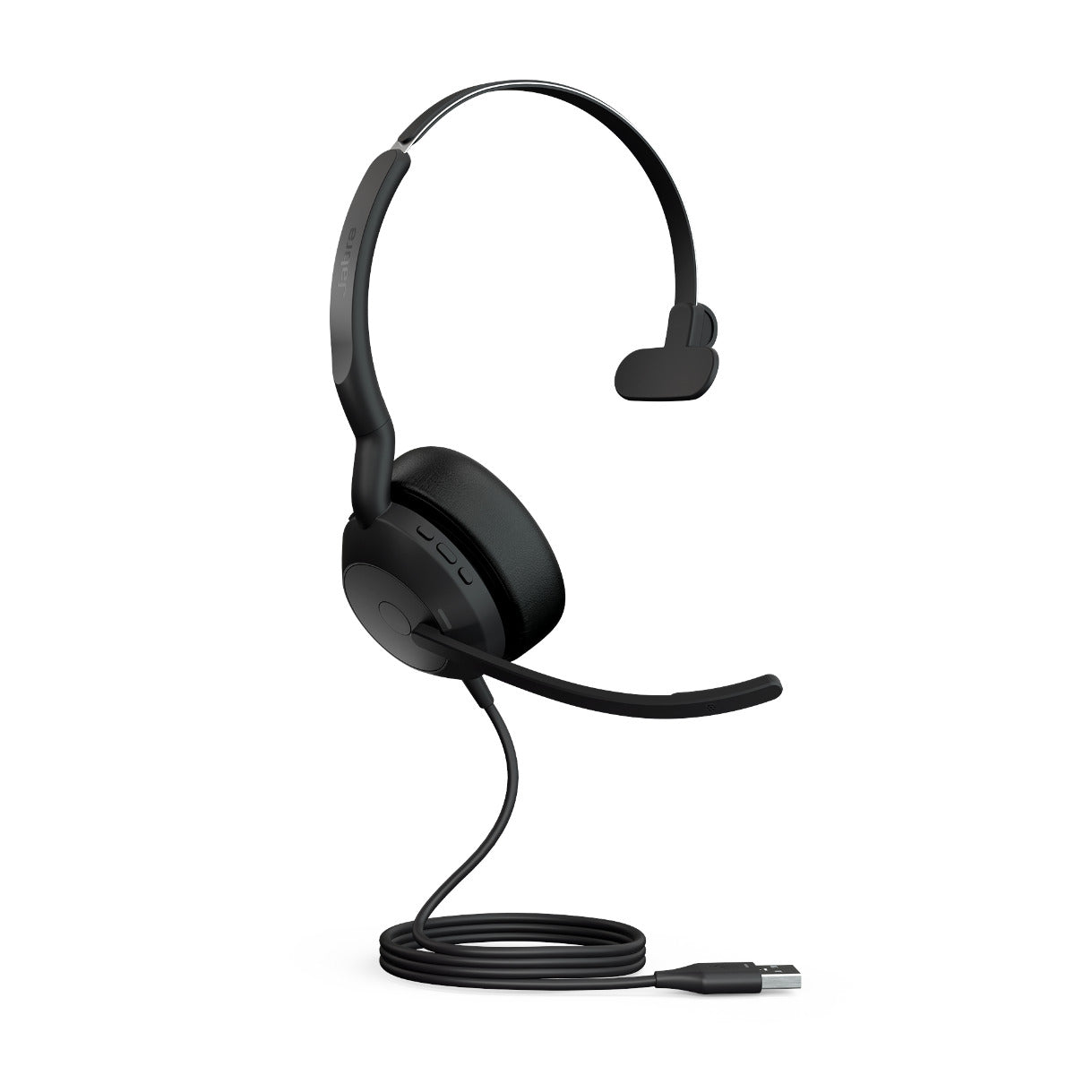 Jabra Evolve2 50, USB A, Mono, UC, Active Noise Cancellation (ANC), Bluetooth Pairing, 4 Microphones for Audio Quality, Busylight, 0 Management