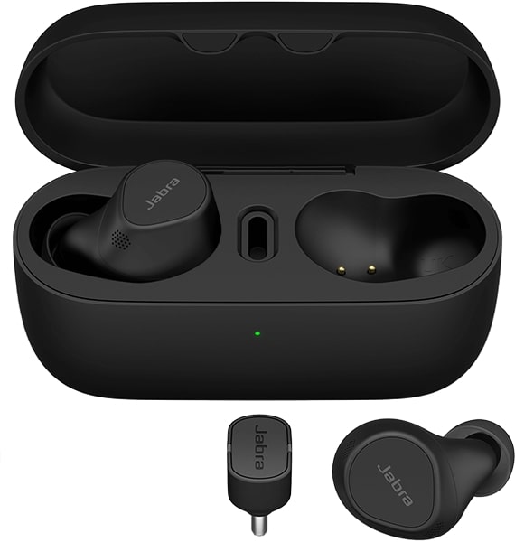 Jabra, Evolve2, Buds, MS Teams, USB-C, Professional, Pocketable 0s.True Wireless Earbudsengineered for Hybrid Working, 8 Hours Battery, 33with Case